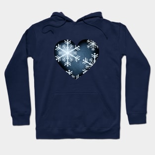 Heart and snowflakes Hoodie